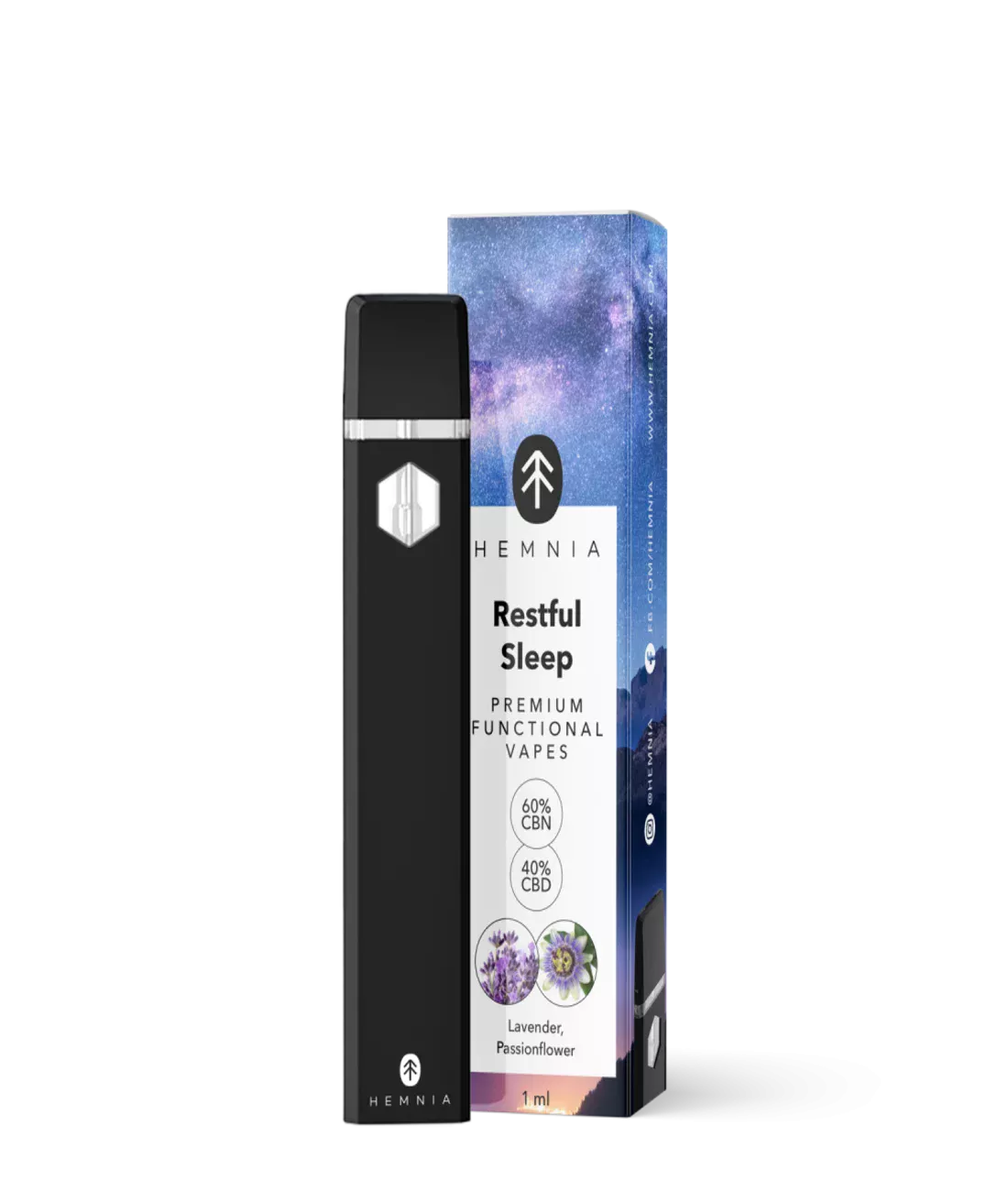 CBD+CBN інгалятор Hemnia Restful Sleep 1 мл